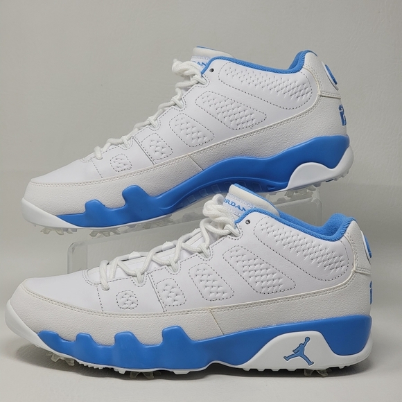 Nike Air Jordan 9 Mens Size 11.5 Retro Golf UNC University Blue White FJ5934-101 main image 4